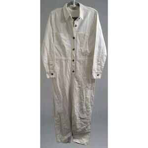 NWT Ecoalf Vegan Calcite Jumpsuit Sz M Organic Cotton Lyocell Linen Blend $229